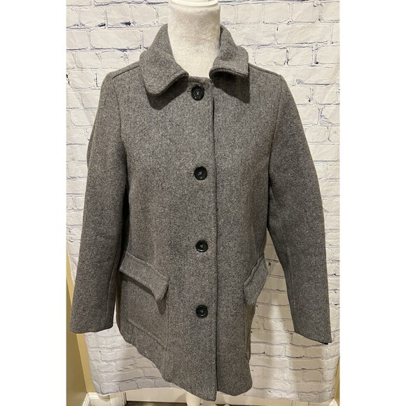 American Apparel Jackets & Blazers - American Apparel Wool Audrey 4 Button Grey Pea Coat Size XS